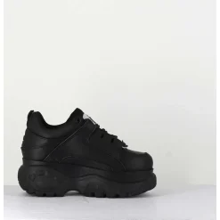 Sneakers En Cuir Noir A Plateforme Buffalo Original - 1339N Black