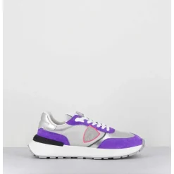 Sneakers Gris & Violet - Antibes Mondial Metal