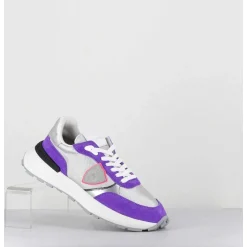 Sneakers Gris & Violet - Antibes Mondial Metal