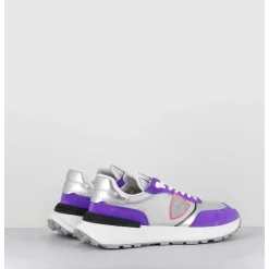 Sneakers Gris & Violet - Antibes Mondial Metal
