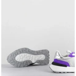Sneakers Gris & Violet - Antibes Mondial Metal