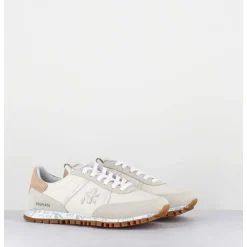 Sneakers Legeres Toile Beige Semelle Crantee - Seand 6252