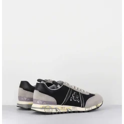 Sneakers Legeres Toile Noire & Daim Gris - Lucyd 5954 Black