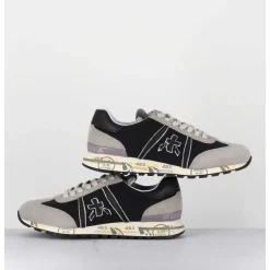 Sneakers Legeres Toile Noire & Daim Gris - Lucyd 5954 Black