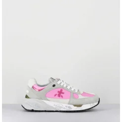Sneakers 90S En Toile Rose Semelle Epaisse - Mased 6254