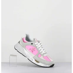 Sneakers 90S En Toile Rose Semelle Epaisse - Mased 6254
