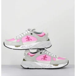 Sneakers 90S En Toile Rose Semelle Epaisse - Mased 6254