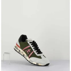 Sneakers Toile Kaki & Daim Gris - Lucyd 5959