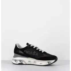 Sneakers Ultra Light Daim & Toile Noirs - Moerund 6443