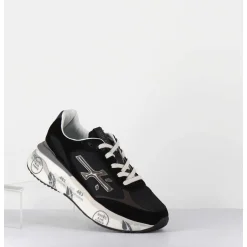 Sneakers Ultra Light Daim & Toile Noirs - Moerund 6443