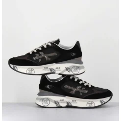 Sneakers Ultra Light Daim & Toile Noirs - Moerund 6443