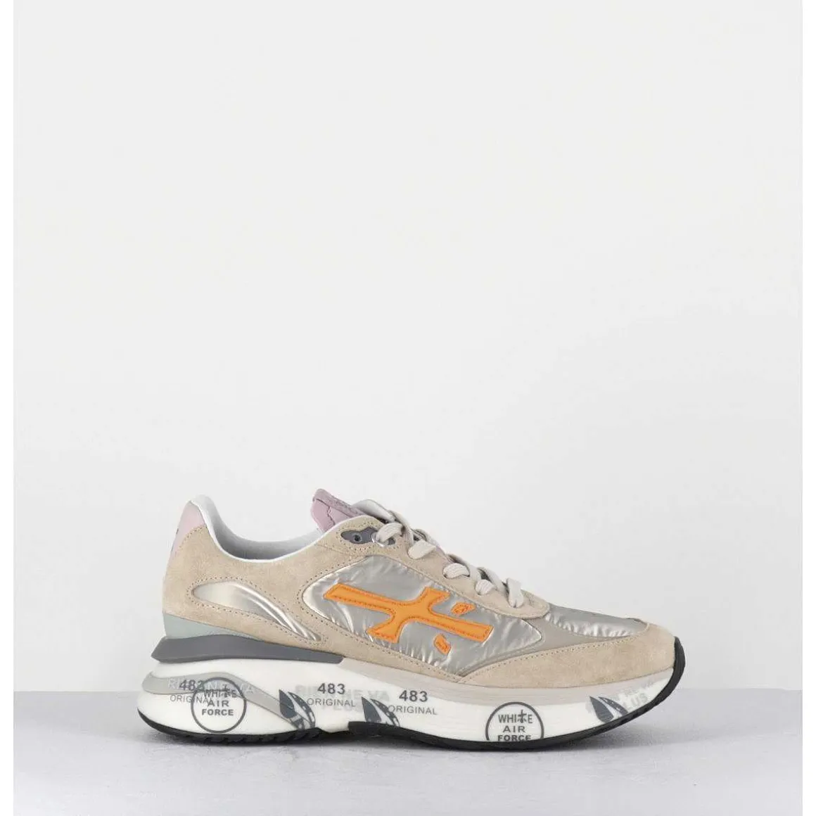 Sneakers Ultra Light Daim & Toile Beiges - Moerund 6442