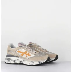 Sneakers Ultra Light Daim & Toile Beiges - Moerund 6442