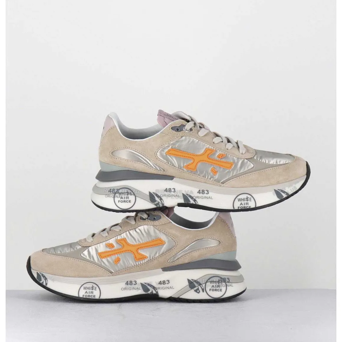 Sneakers Ultra Light Daim & Toile Beiges - Moerund 6442