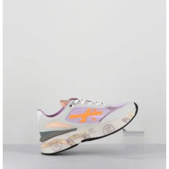 Sneakers Ultra Light Lilas & Gris Semelle Epaisse - Moerund 6337