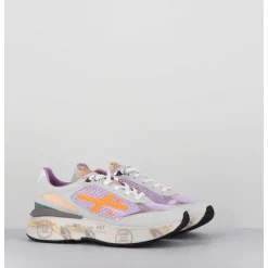 Sneakers Ultra Light Lilas & Gris Semelle Epaisse - Moerund 6337