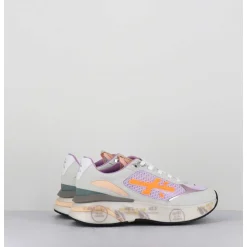 Sneakers Ultra Light Lilas & Gris Semelle Epaisse - Moerund 6337