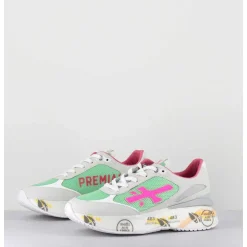 Sneakers Ultra Light Vert & Gris Semelle Epaisse - Moerund 6339