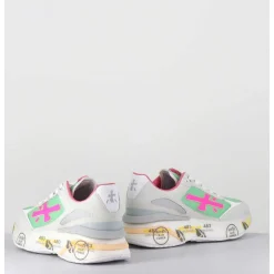 Sneakers Ultra Light Vert & Gris Semelle Epaisse - Moerund 6339