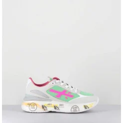 Sneakers Ultra Light Vert & Gris Semelle Epaisse - Moerund 6339