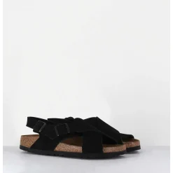 Tulum Vl Black Suede Noir Bride Arriere